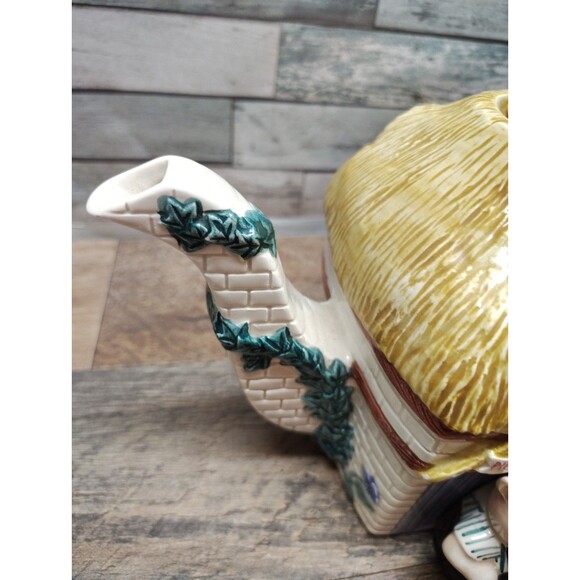 Fitz & Floyd Teapot Collectible Fables & Fairytales THREE LITTLE PIGS  #792/1500 - Picture 6 of 14